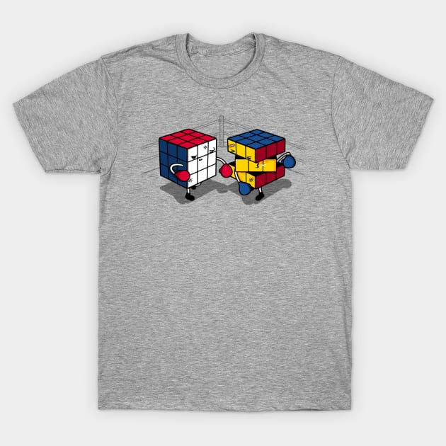 Cube Fight! T-Shirt by Raffiti